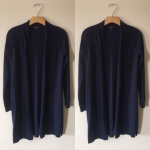 Navy Blue Open Sweater Small Verve Ami